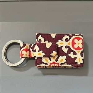 Vera Bradley key ring with photo holder - retired Medallion 2006